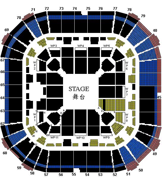 林峰 演唱會 2013 座位表 seating plan