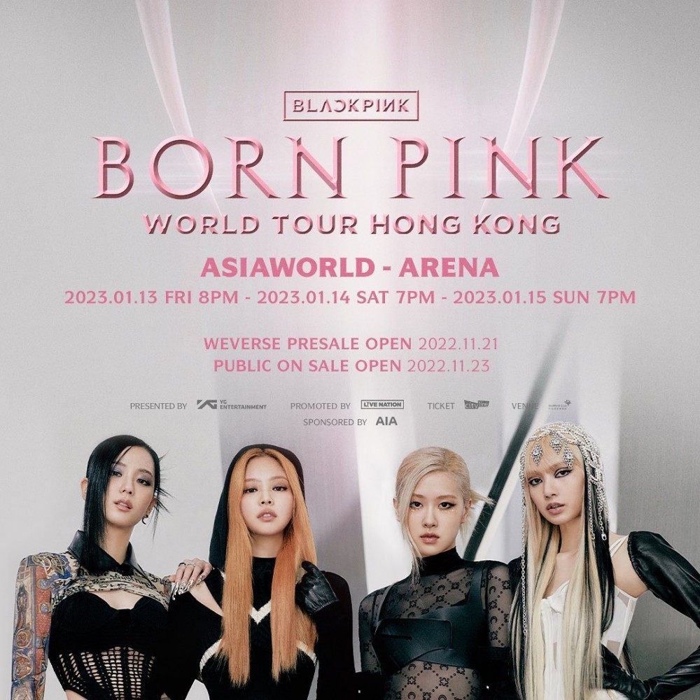 BLACKPINK 香港演唱會 2023 官方宣傳海報 Poster