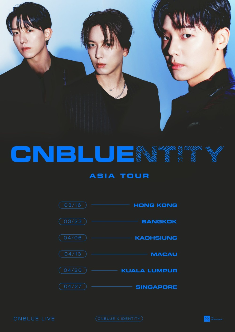 CNBLUE 香港演唱會 2024 官方宣傳海報 Poster